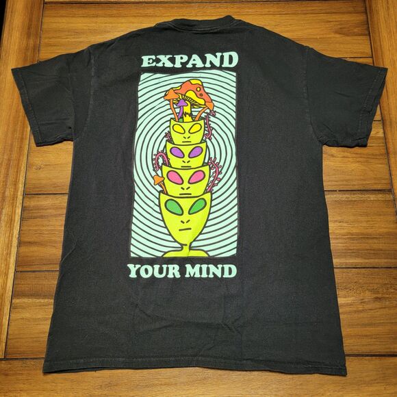 Alab SS Black Unisex Tee "Expand Your Mind" - Size Medium - Picture 1 of 6